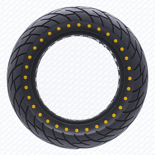 Rueda maciza ultraligera 10×2,5 – Puntos amarillos (llantas de 34mm) - Imagen 2